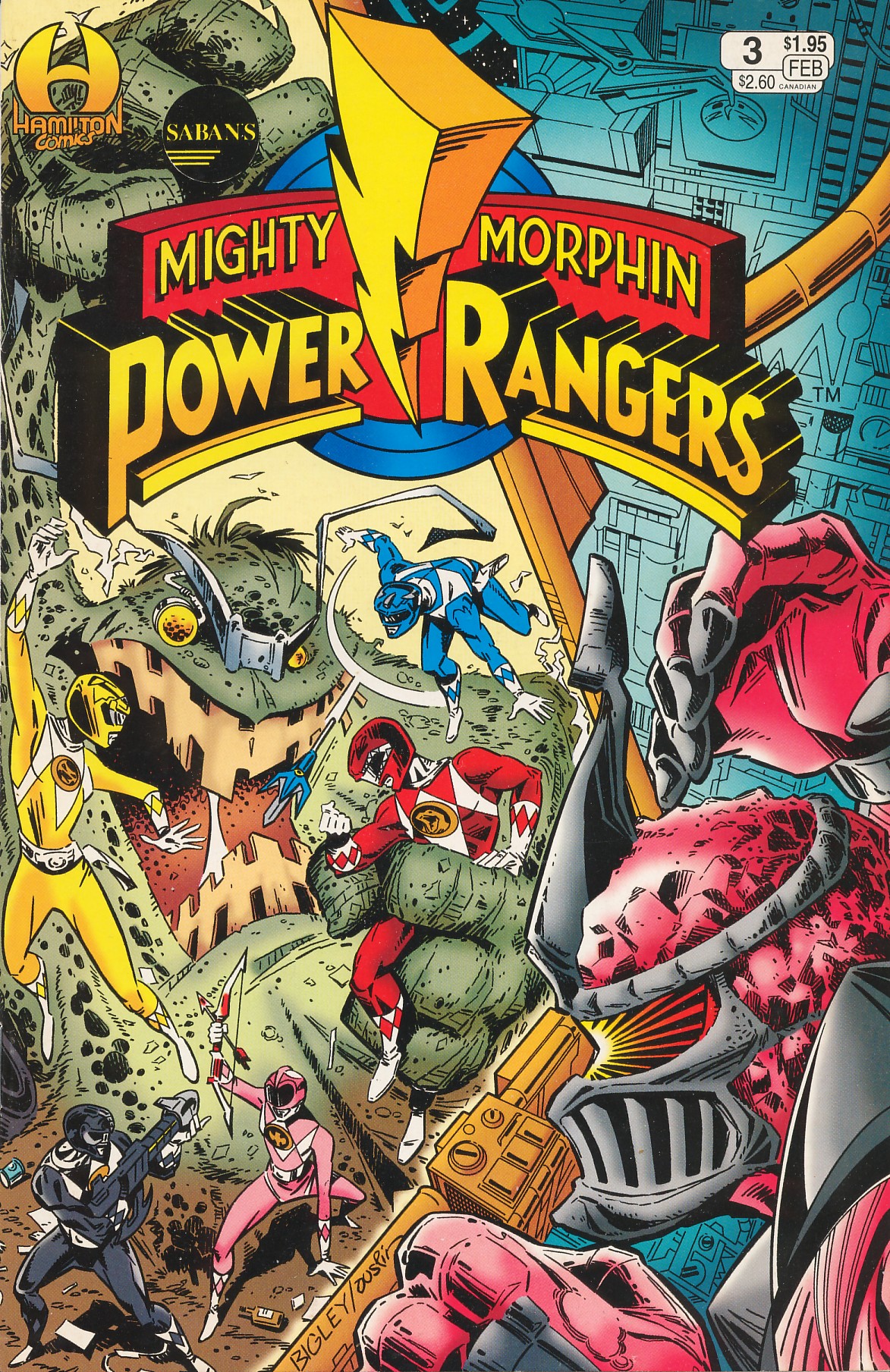 Mighty Morphin Power Rangers Series 1 Issue 3