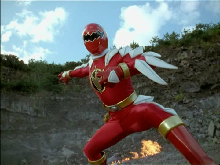 Mode Super Dino Ranger Rouge