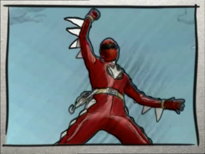 Ranger Dino Tonnerre Rouge (version comics)