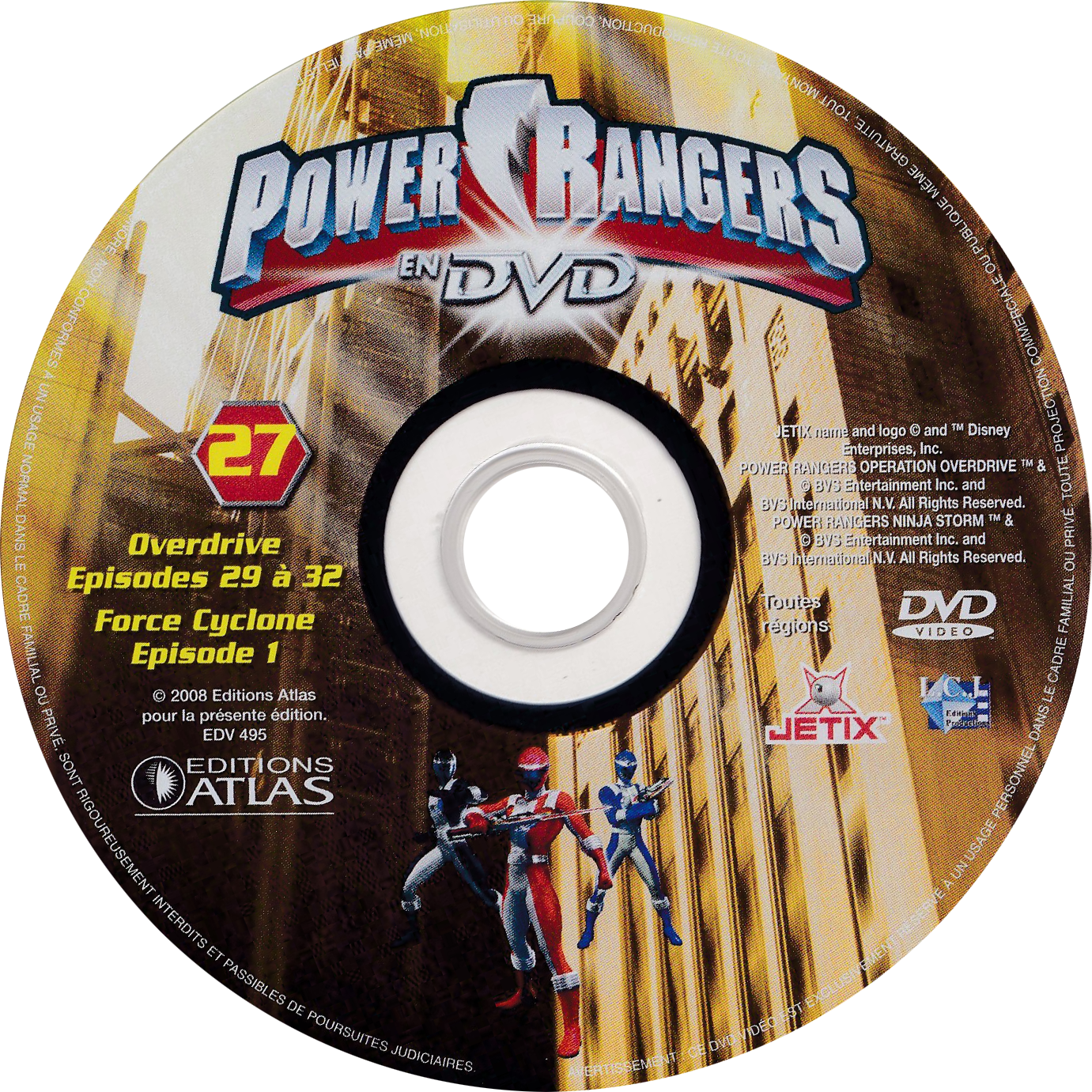 Power Rangers en DVD nÂ°27