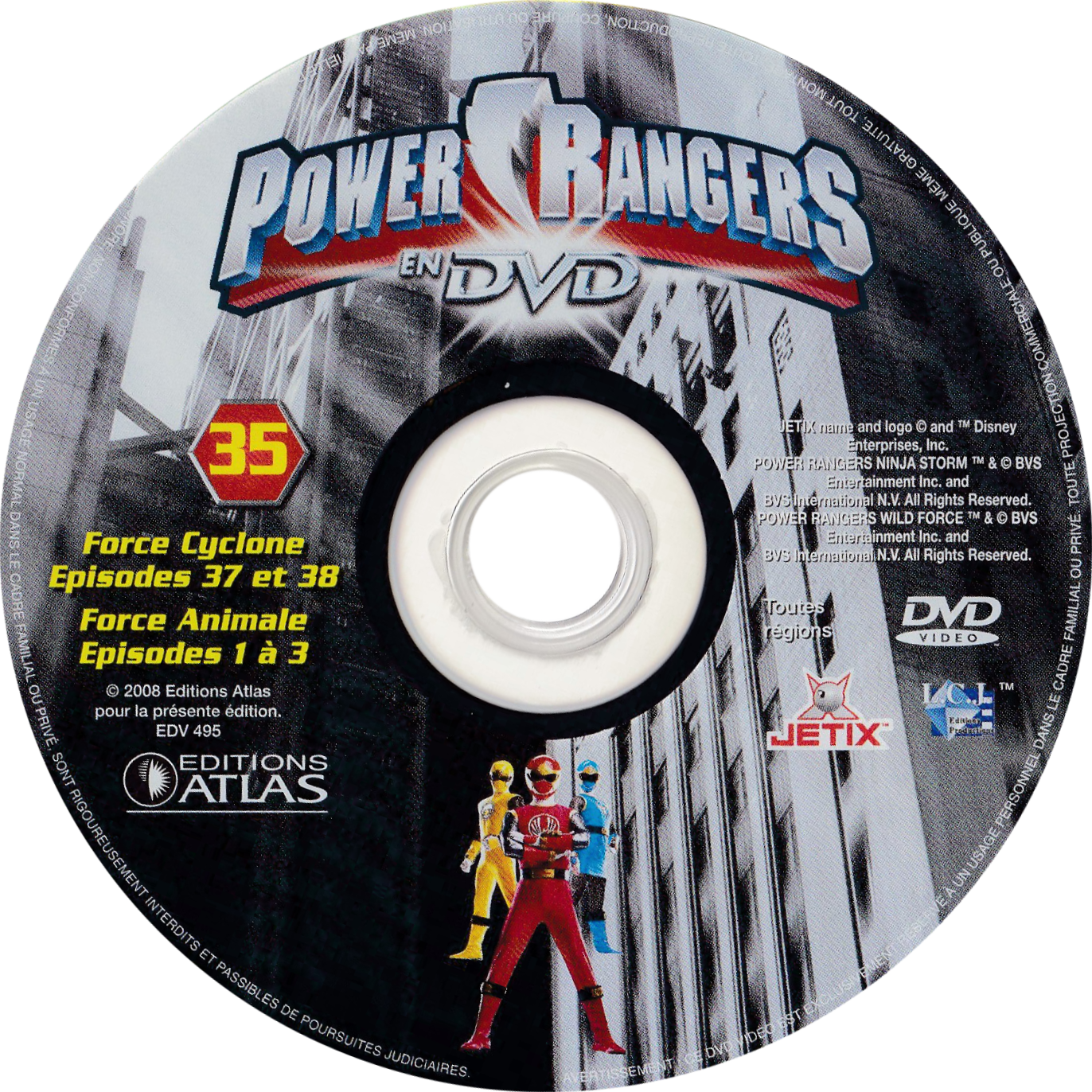 Power Rangers en DVD nÂ°35