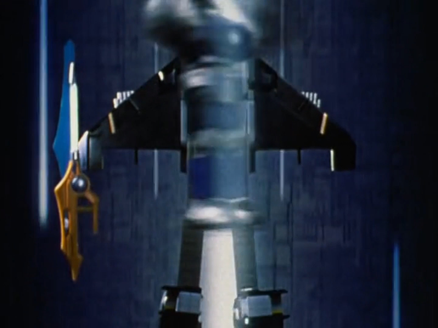 Formation du Megazord Force Fantôme Mode Bleu