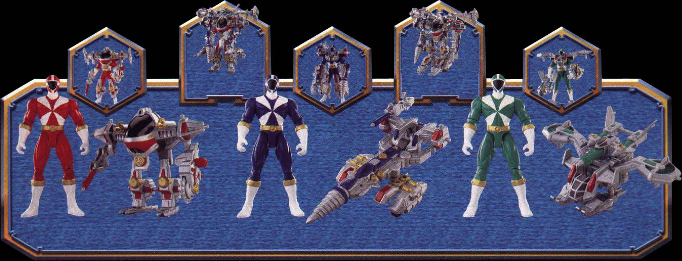 Figurines Power Rangers Armures de Secours 12,5 cm