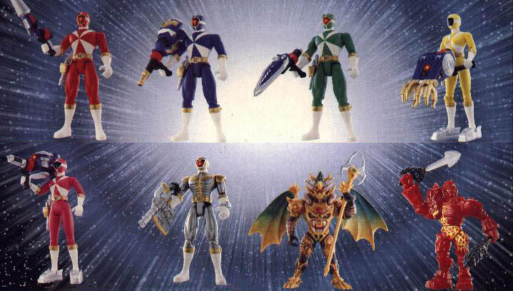 Figurines Power Rangers Lumières 12,5 cm