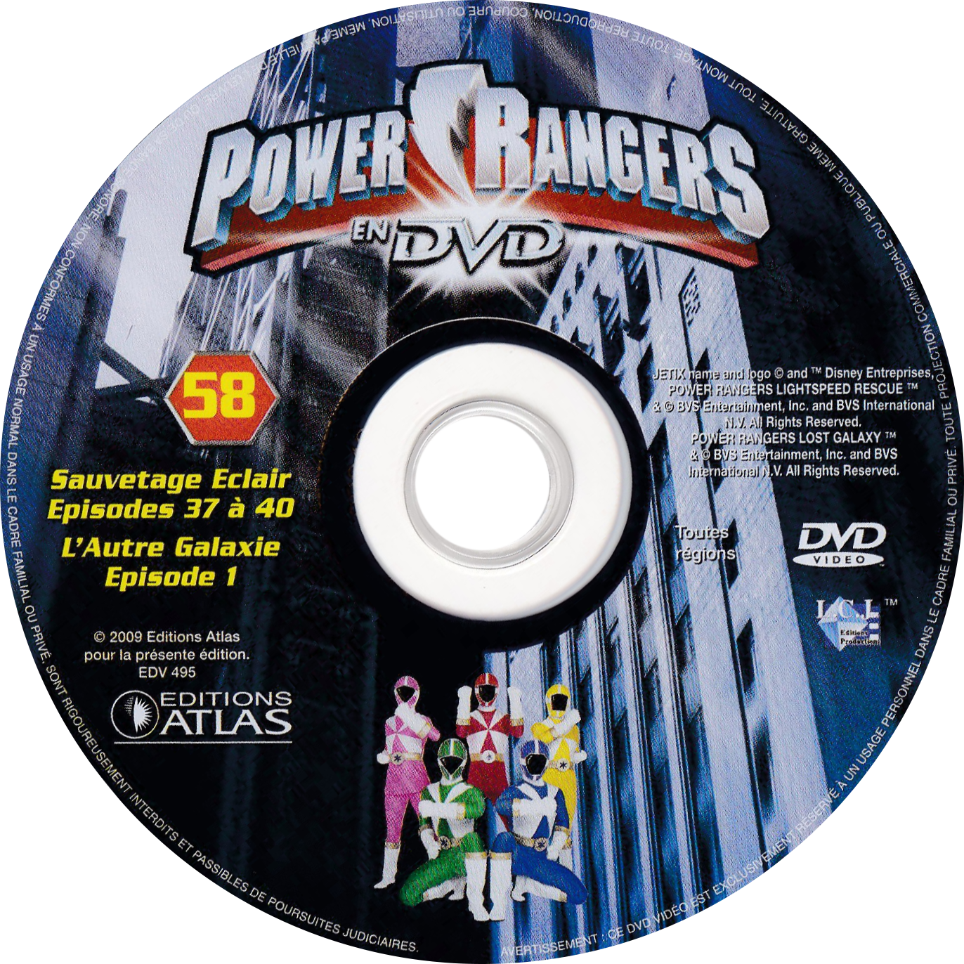Power Rangers en DVD n°58