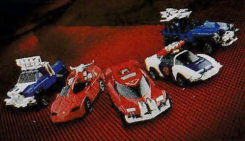 Véhicules Turbo Rangers Métalliques