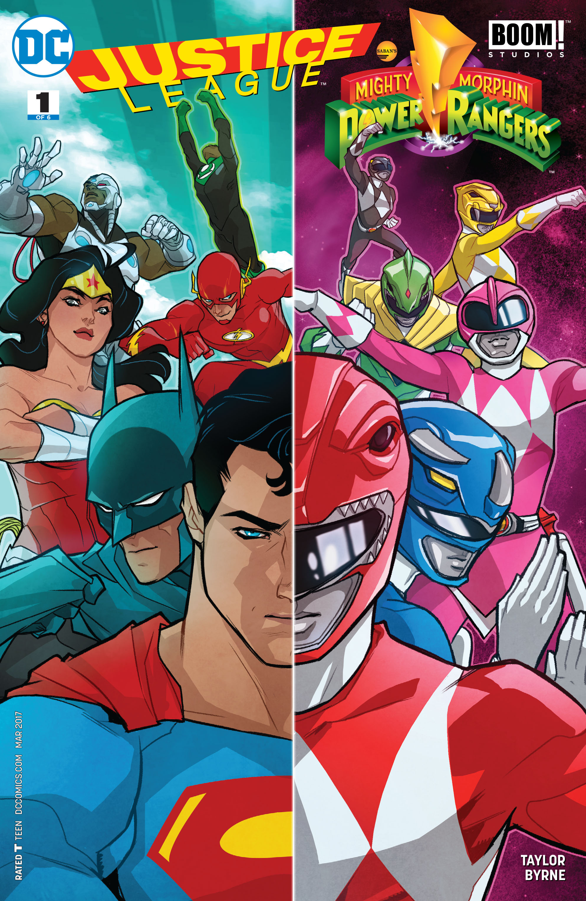 Justice League/Power Rangers Issue 1