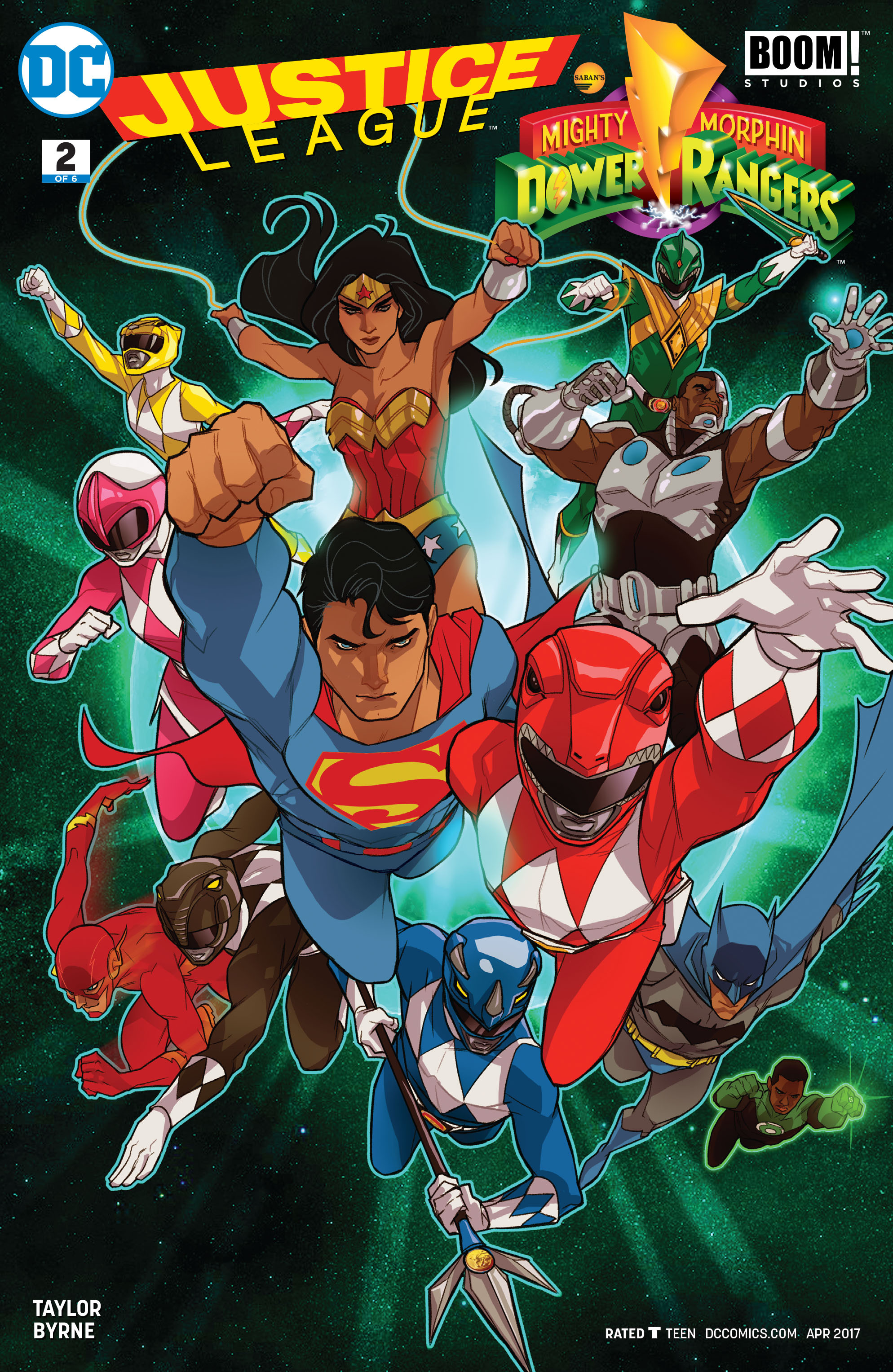 Justice League/Power Rangers Issue 2