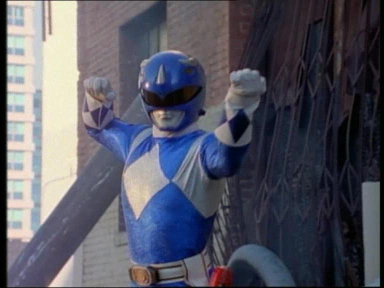 Ranger Bleu avec l'Armure Métallique