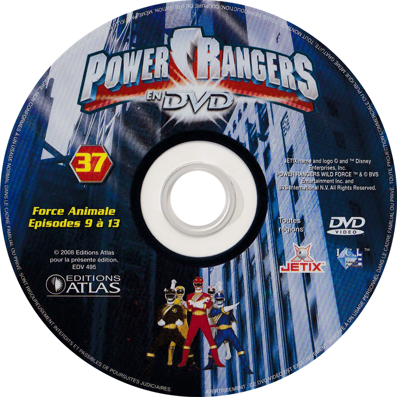 Power Rangers en DVD n°37