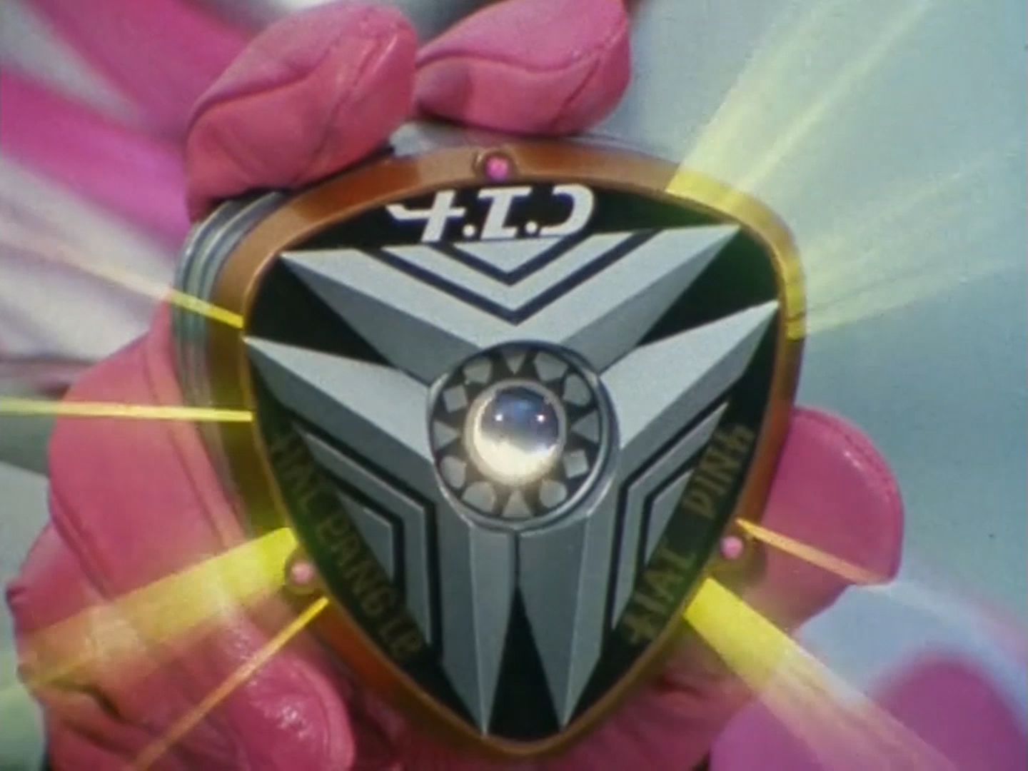 Badge Time Force du Ranger Rose