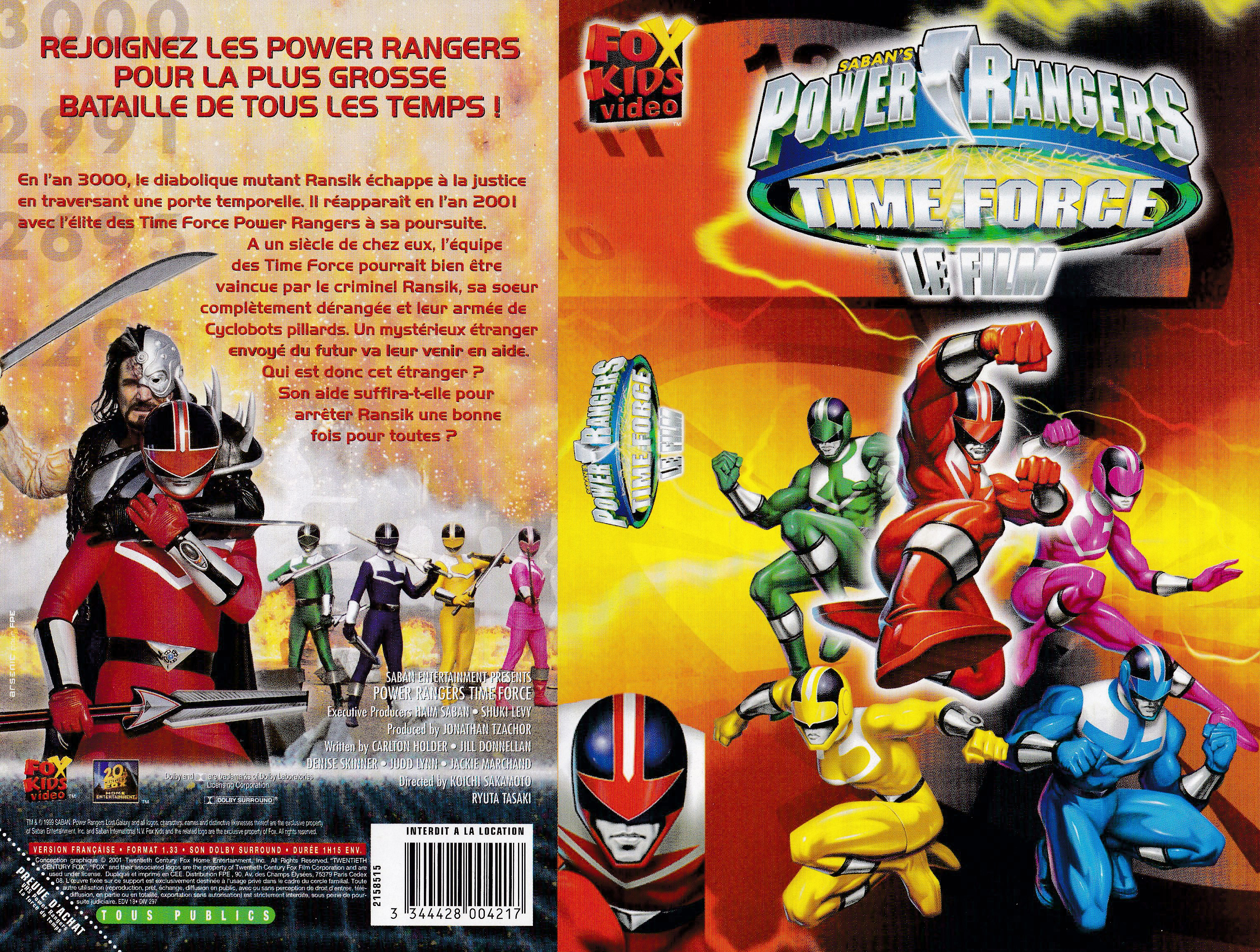 Power Rangers Time Force Le Film