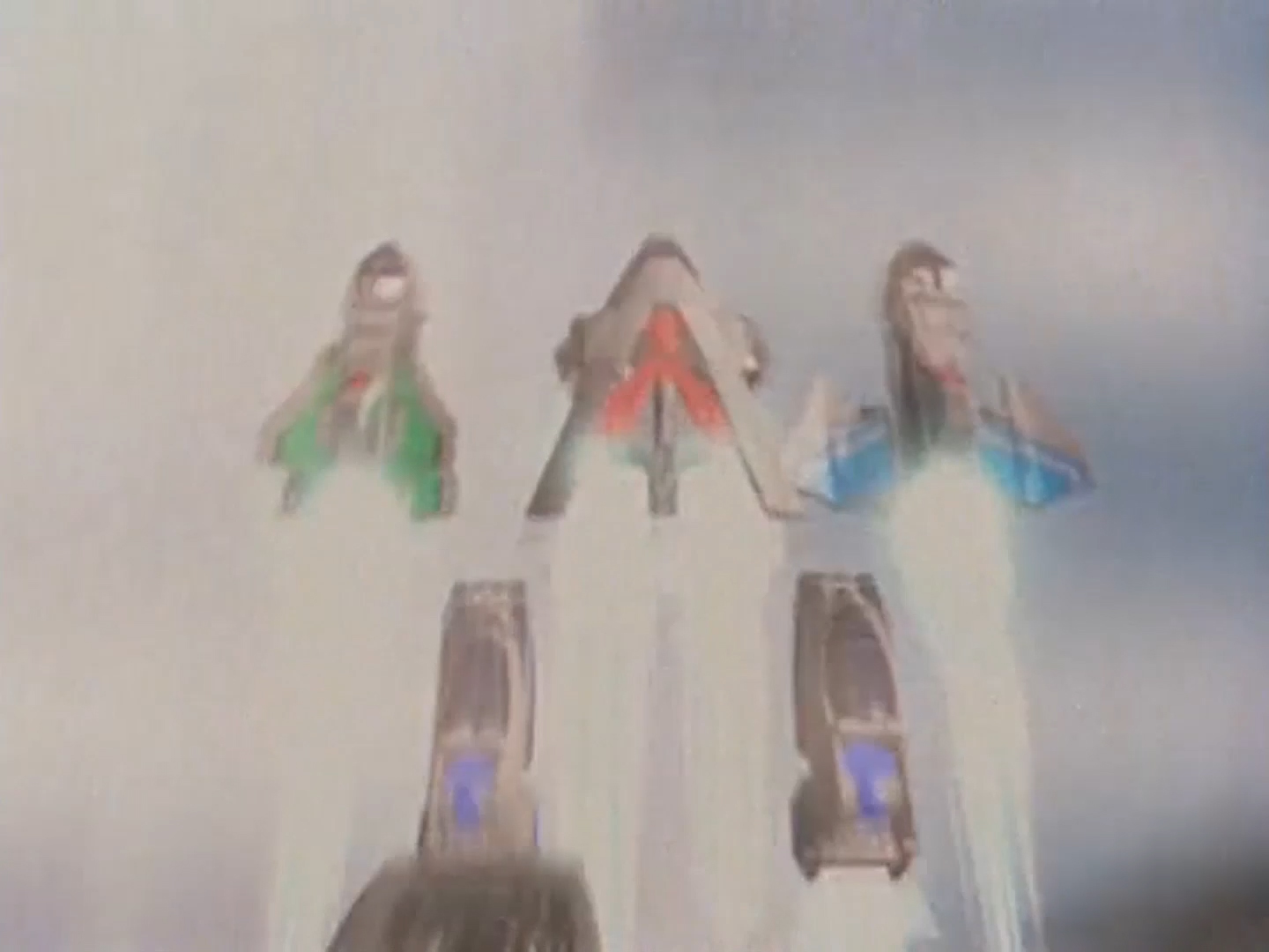 Formation du Time Force Megazord Mode Jet