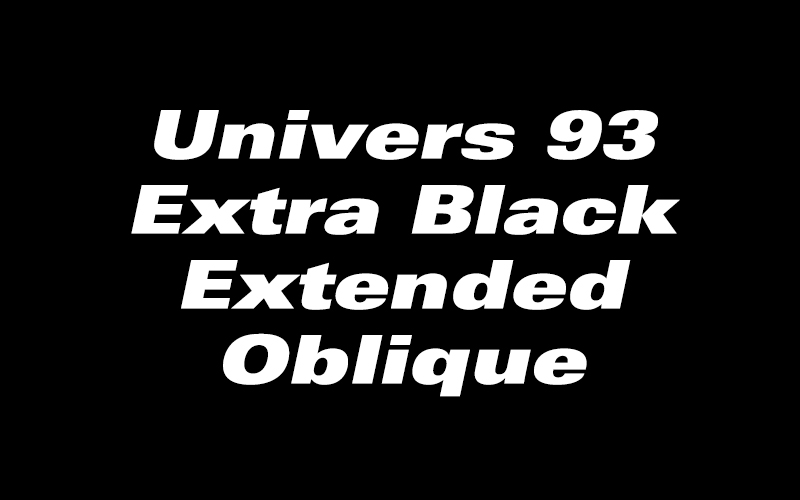 Univers 93